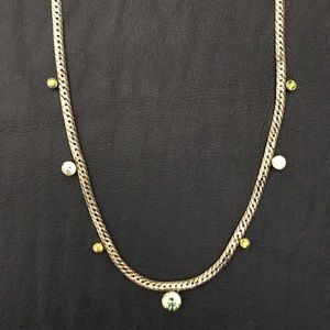 1928 NECKLACE WITH GREEN STONES